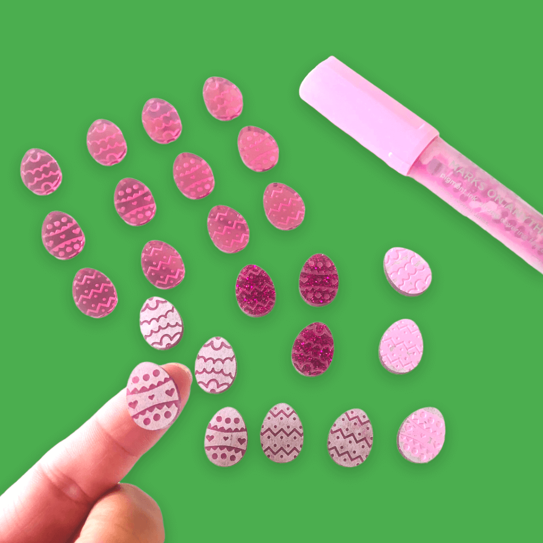 Crafty Cuts Laser Bento Set:  © Festive Easter Egg - 15 pair mixed set - Asst Sizes