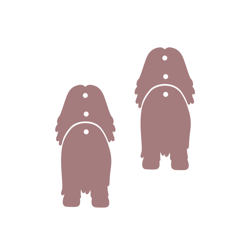 Crafty Cuts Laser Best in Show - Heads n Tails  - 2 pair Set