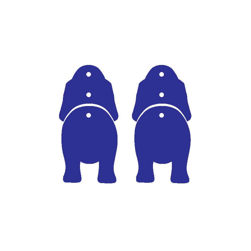 Crafty Cuts Laser Best in Show - Heads n Tails  - 2 pair Set