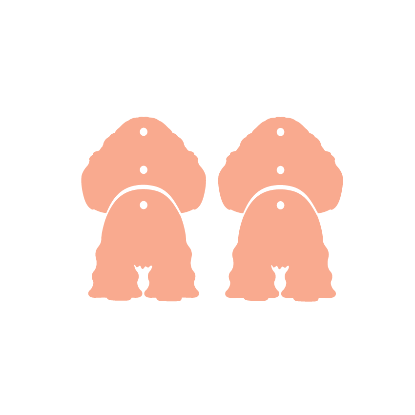 Crafty Cuts Laser Best in Show - Heads n Tails  - 2 pair Set