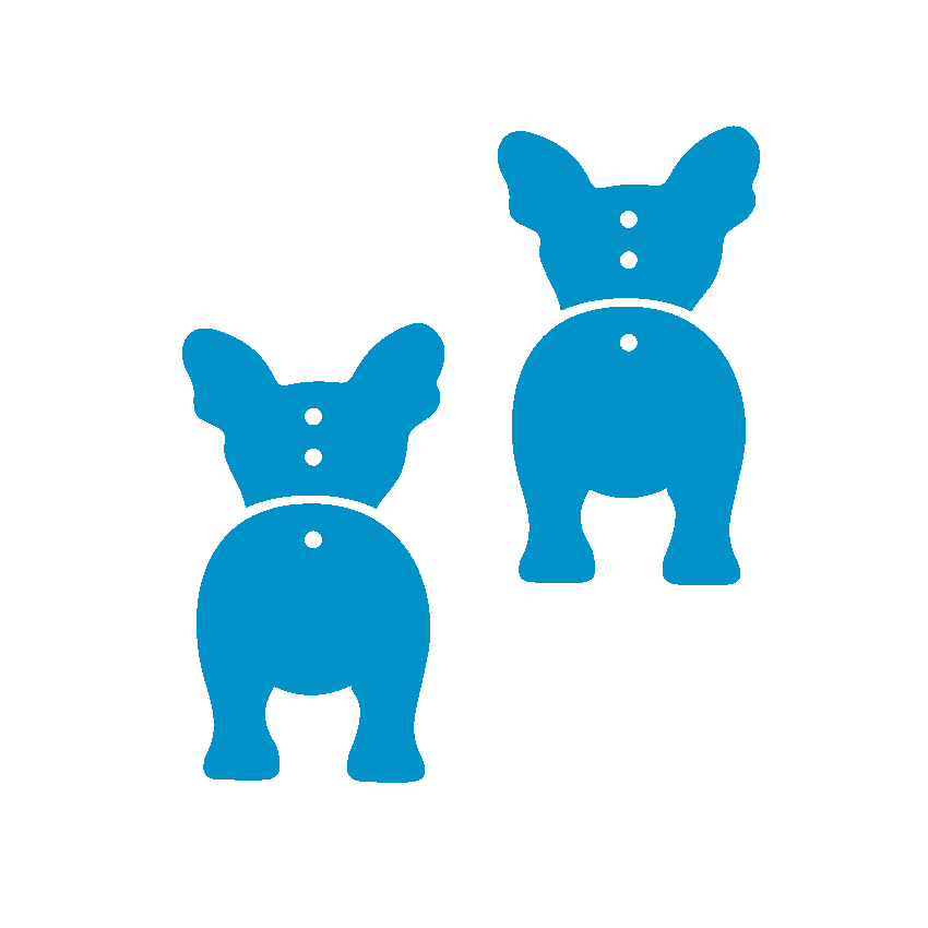 Crafty Cuts Laser Best in Show - Heads n Tails  - 2 pair Set