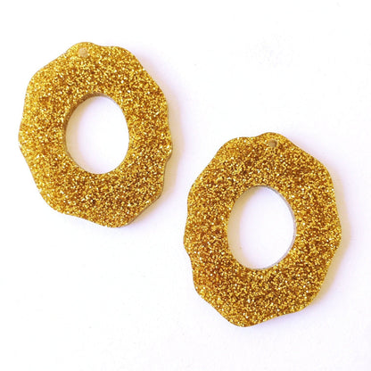 Crafty Cuts Laser © Big Nugget Charms - 2 PAIR