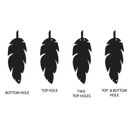 Crafty Cuts Laser Bird Feather One Pair