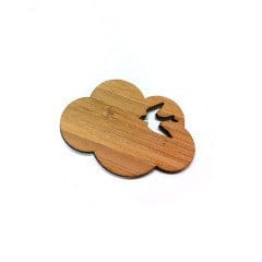 Crafty Cuts Laser Bird in the Cloud One Pair