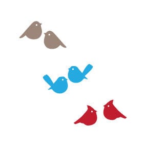 Crafty Cuts Laser © Birdies - Mini Cuts - 10 Pairs - 3 Designs