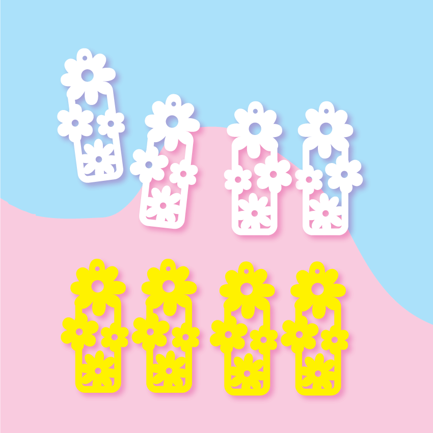 Crafty Cuts Laser  Bloom Blocks Duo - 4 Pair Set