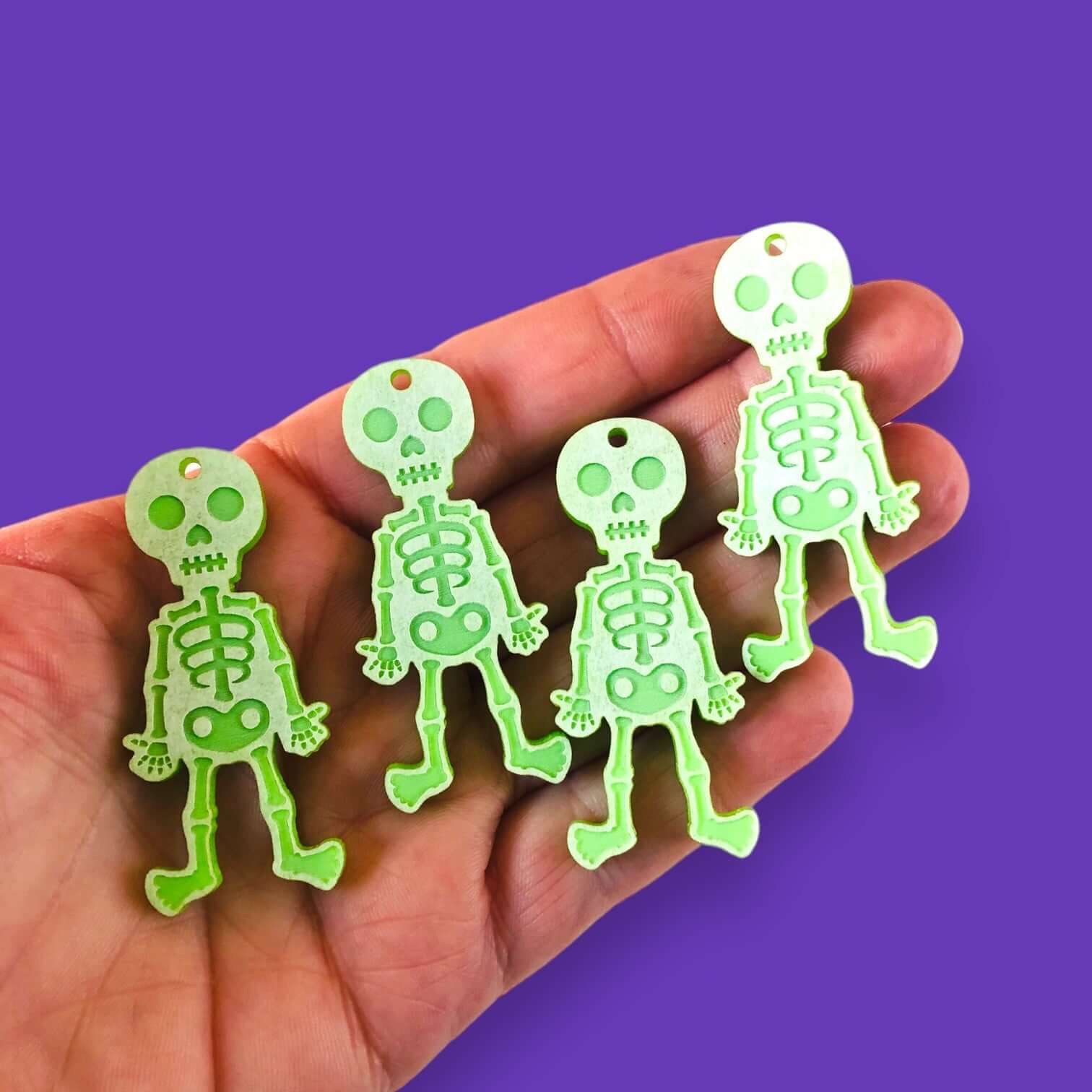 Crafty Cuts Laser © Boneyard Buddies - 2 Pair Set - Choose from 2 designs