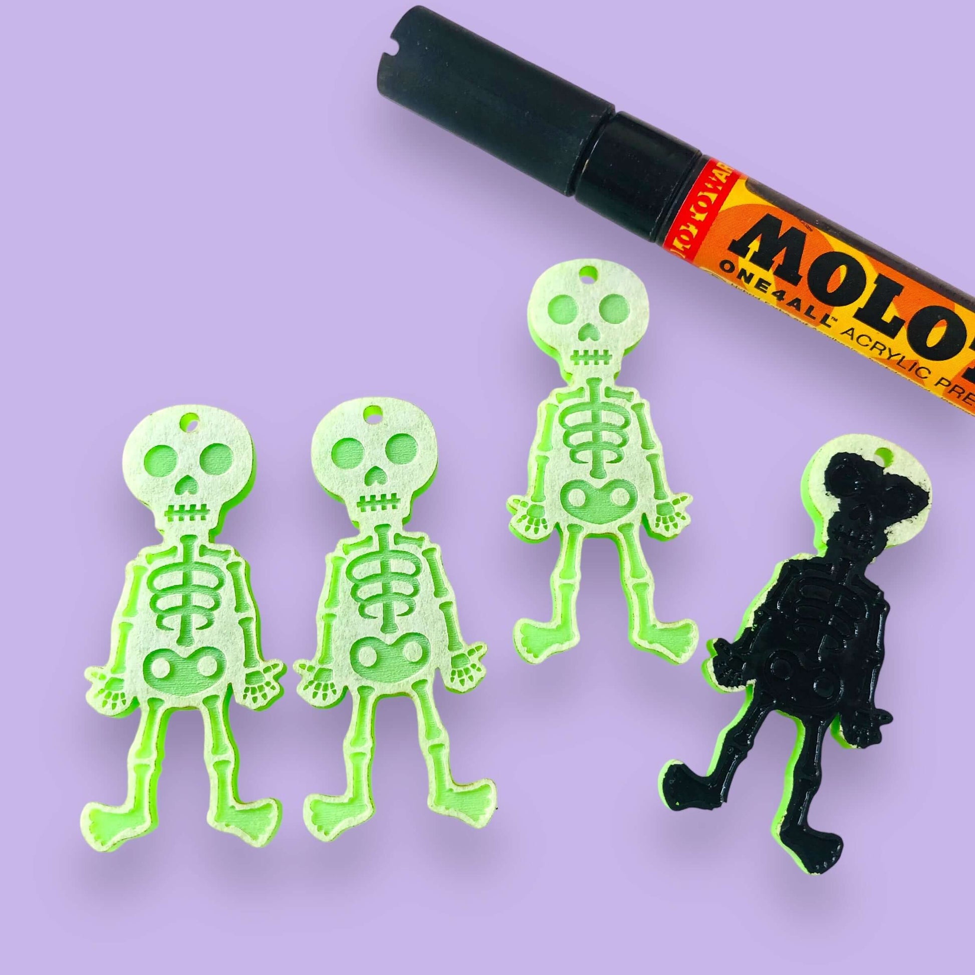 Crafty Cuts Laser © Boneyard Buddies - 2 Pair Set - Choose from 2 designs