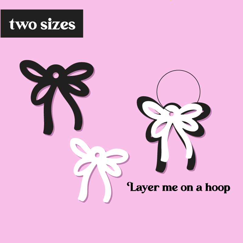 Crafty Cuts Laser © Bow So Cute Duo - 4 pair mixed set - 2 sizes