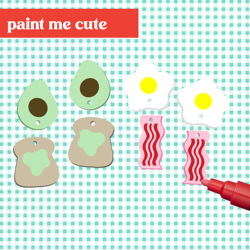 Crafty Cuts Laser Breakfast Club Set  - Acrylic