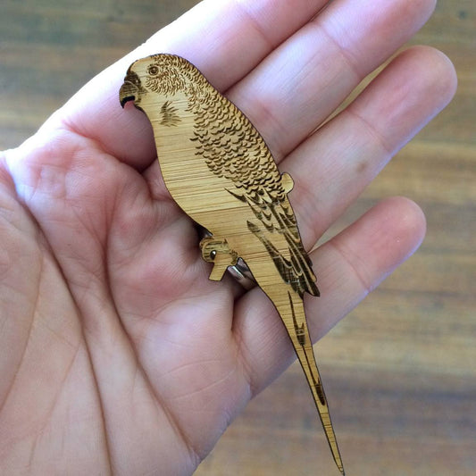 Crafty Cuts Laser © Budgerigar Duo - Bamboo -TWO PAIR