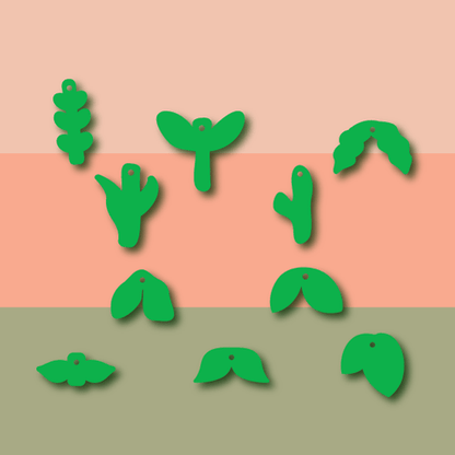 Crafty Cuts Laser  Build a Bloom  - STEMS - 10 shapes