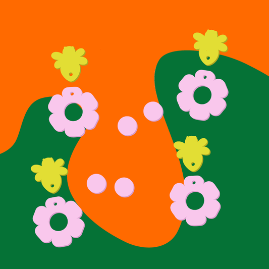 Crafty Cuts Laser Bumble Bloom Duo - 3 Pair Set