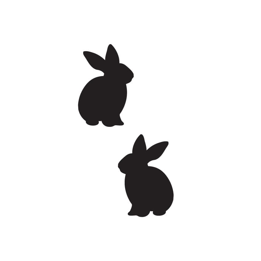 Crafty Cuts Laser Bunny Duo - 5 pair set - Assorted Sizes