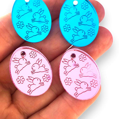 Crafty Cuts Laser Bunny Fields Charms - 4 pair Set