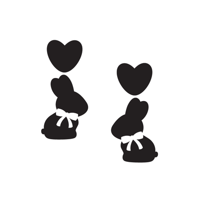 Crafty Cuts Laser Bunny Love Set - Two Pair Set