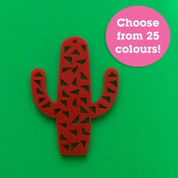 Crafty Cuts Laser Cactus - asst designs - 2 Pair