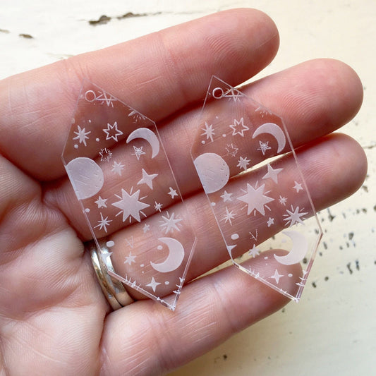 Crafty Cuts Laser Celestial Drops - Peekaboo - Two Pairs