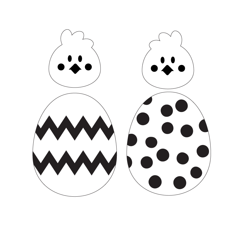 Crafty Cuts Laser Chicken and Egg Combo Duo - 2 Pair Set