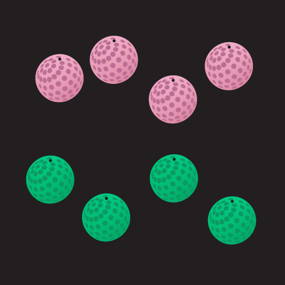 Crafty Cuts Laser  Chrisballs Duo - 4 pair mixed Set