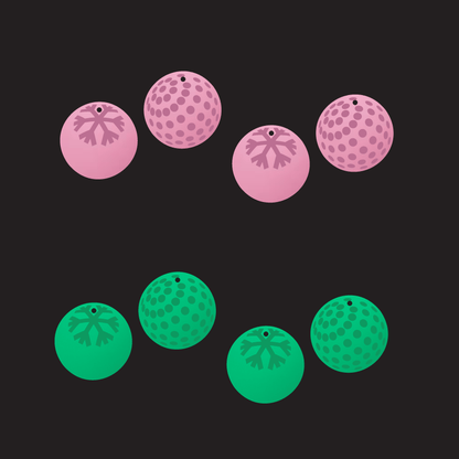 Crafty Cuts Laser  Chrisballs Duo - 4 pair mixed Set