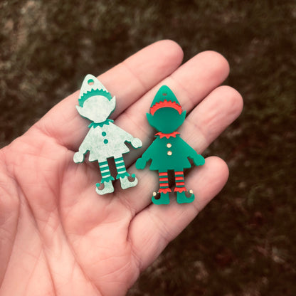 Crafty Cuts Laser  Christmas Elf Charms