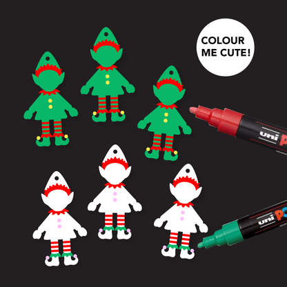 Crafty Cuts Laser  Christmas Elf Charms