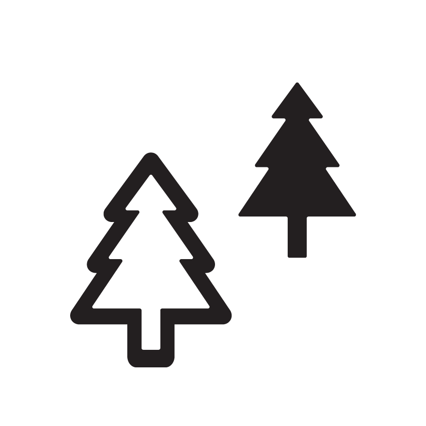 Crafty Cuts Laser Christmas Forest Duo - Mixed Colour Set