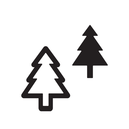 Crafty Cuts Laser Christmas Forest Duo - Mixed Colour Set