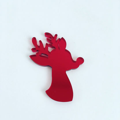 Crafty Cuts Laser CHRISTMAS: © Rudolph Charms - 2 Pair Set