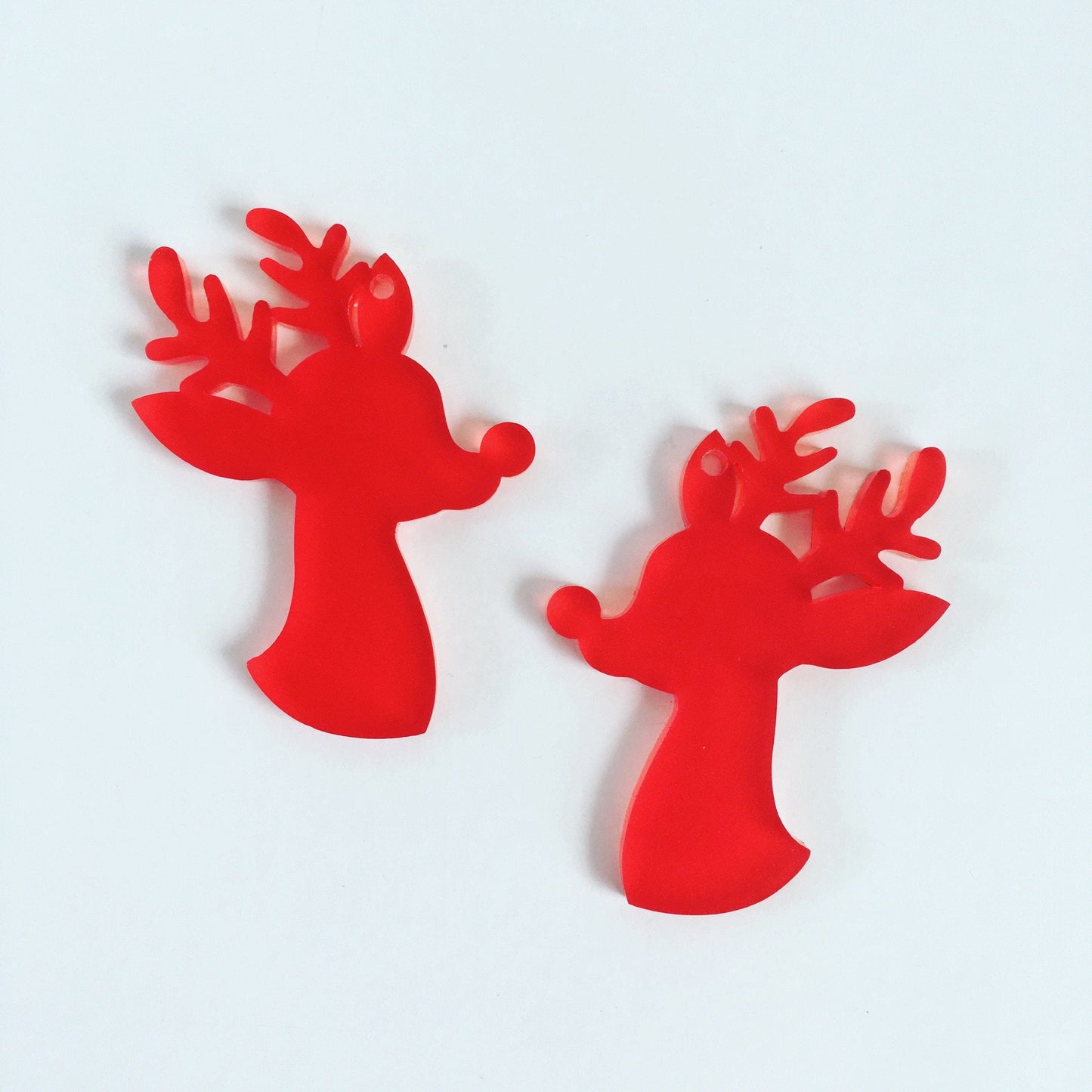 Crafty Cuts Laser CHRISTMAS: © Rudolph Charms - 2 Pair Set