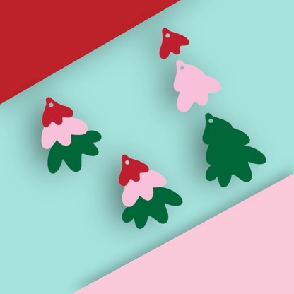 Crafty Cuts Laser Christmas  Triple Tree Stacker  - 3 Pair Set