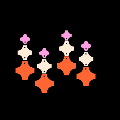 Crafty Cuts Laser Chunky Cross Totem - 3 Pair Set