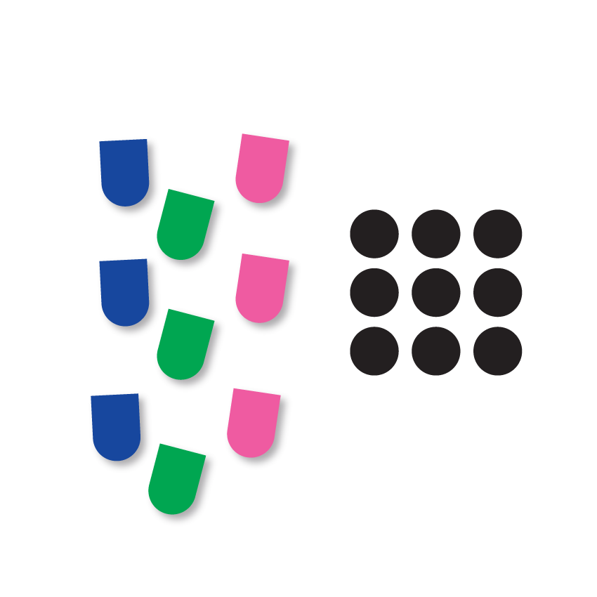 Crafty Cuts Laser  Chunky Fridge Magnet Fun! 9 pce set