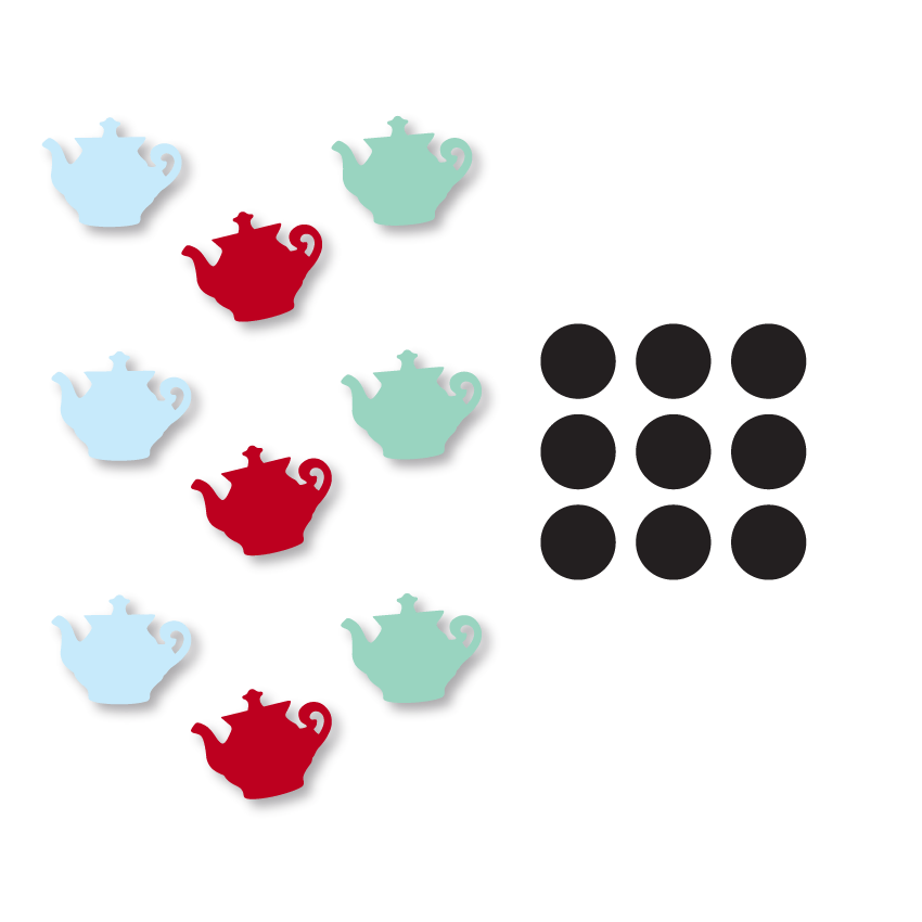 Crafty Cuts Laser  Chunky Fridge Magnet Fun! 9 pce set