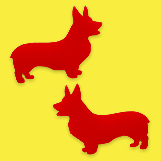 Crafty Cuts Laser Corgi Dog Two Pair