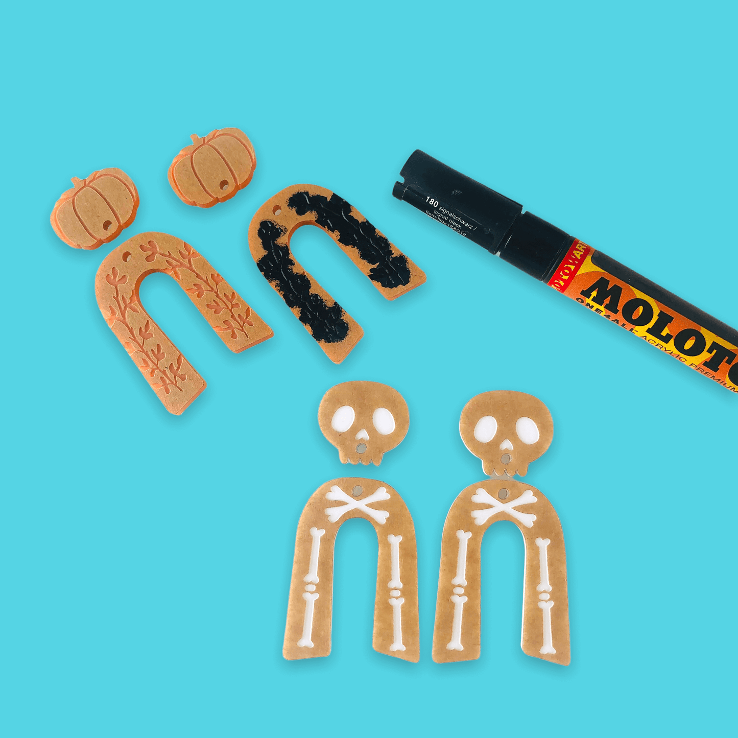 Crafty Cuts Laser © Creep your Cool - 3 pair set - Two Designs