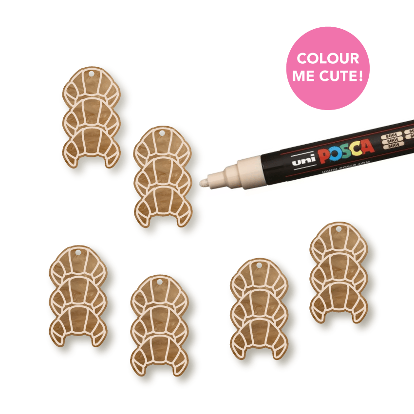 Crafty Cuts Laser  Croissant Stack Charms