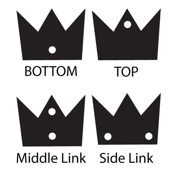 Crafty Cuts Laser Crown Charms - 5 Pairs