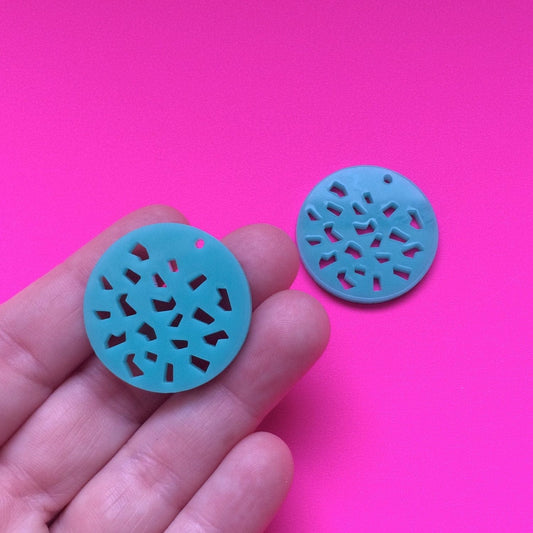 Crafty Cuts Laser Cut-Out Circle Dangles - Asst Designs - 2 Pair