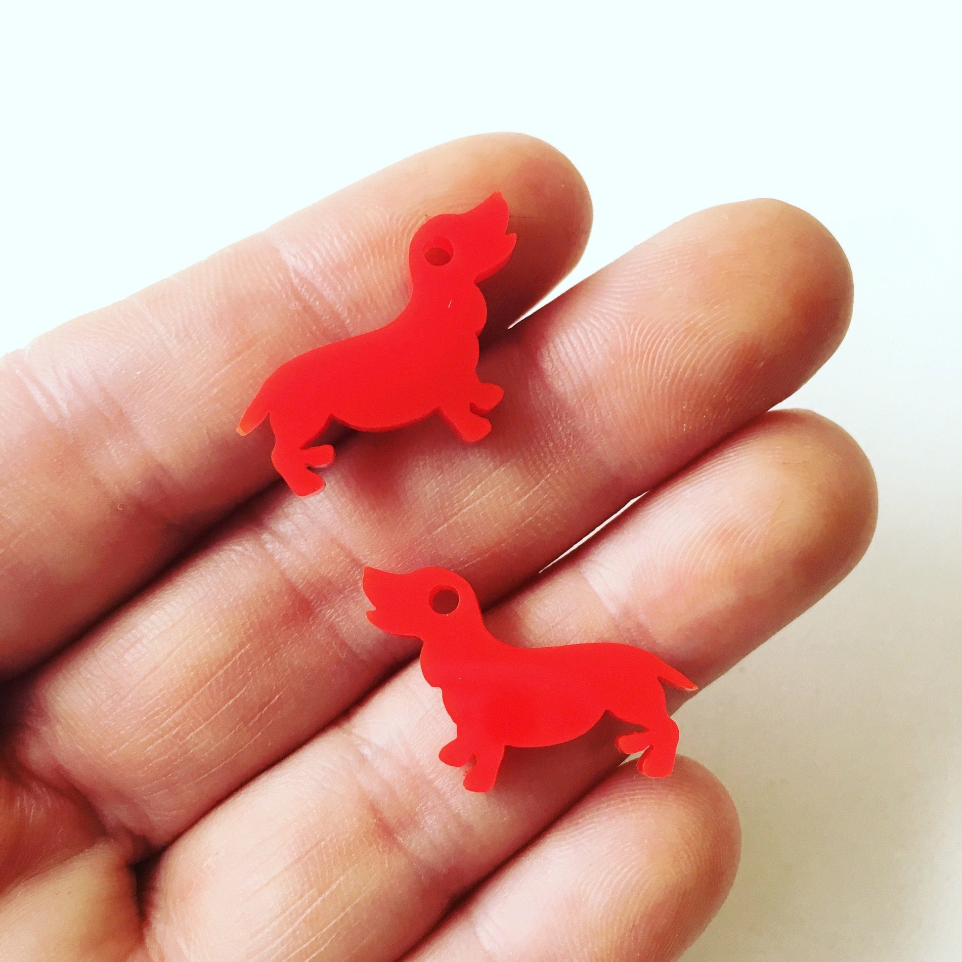 Crafty Cuts Laser Dachshund Charms - 5 Pairs