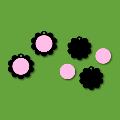 Crafty Cuts Laser  Daisy Dot Pops Duo - 4 pair set