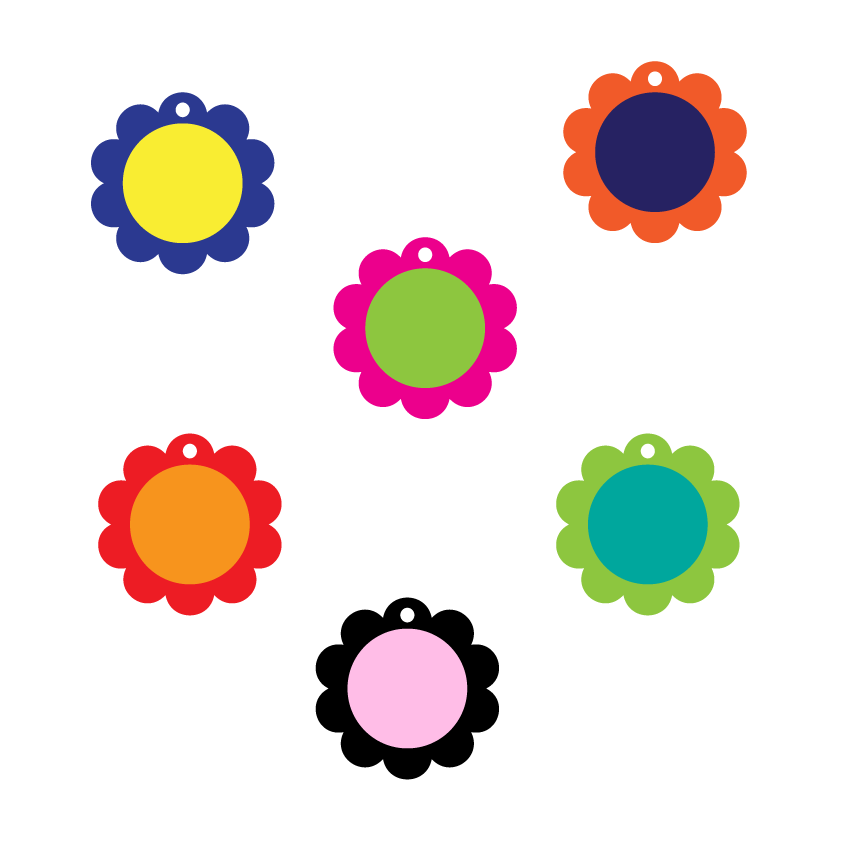 Crafty Cuts Laser  Daisy Dot Pops Duo - 4 pair set