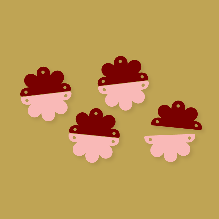 Crafty Cuts Laser Daisy Splits Duo  - Mixed Colour Set