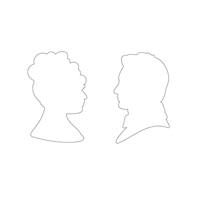 Crafty Cuts Laser  Darling and Rake Cameo Duo Charms