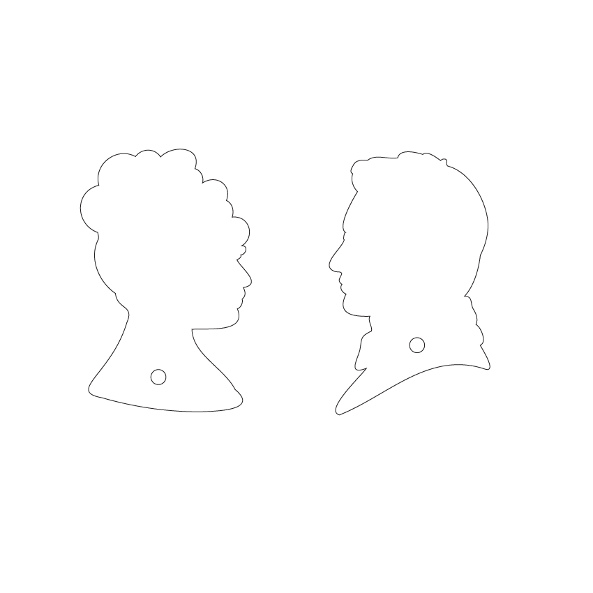 Crafty Cuts Laser  Darling and Rake Cameo Duo Charms