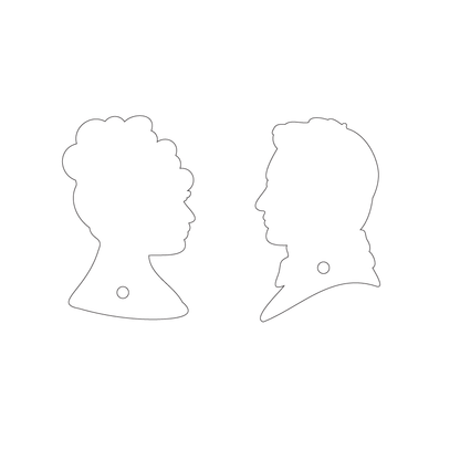 Crafty Cuts Laser  Darling and Rake Cameo Duo Charms