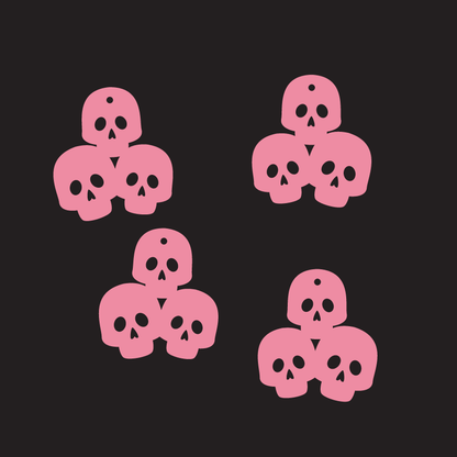 Crafty Cuts Laser © Dead Heads - Two Pair Set