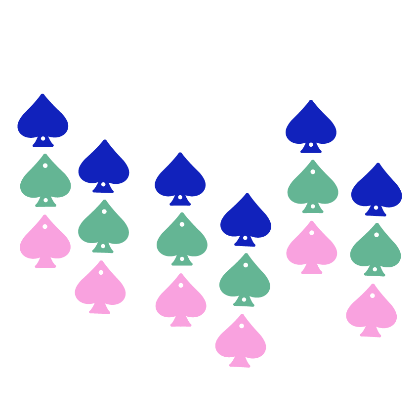 Crafty Cuts Laser Deal me In - Totem - 3 Pair Set - 4 Kinds