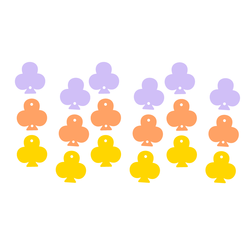 Crafty Cuts Laser Deal me In - Totem - 3 Pair Set - 4 Kinds